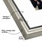 Americanflat Vintage Picture Frame with Mat and Beaded Accents with Shatter Resistant Glass